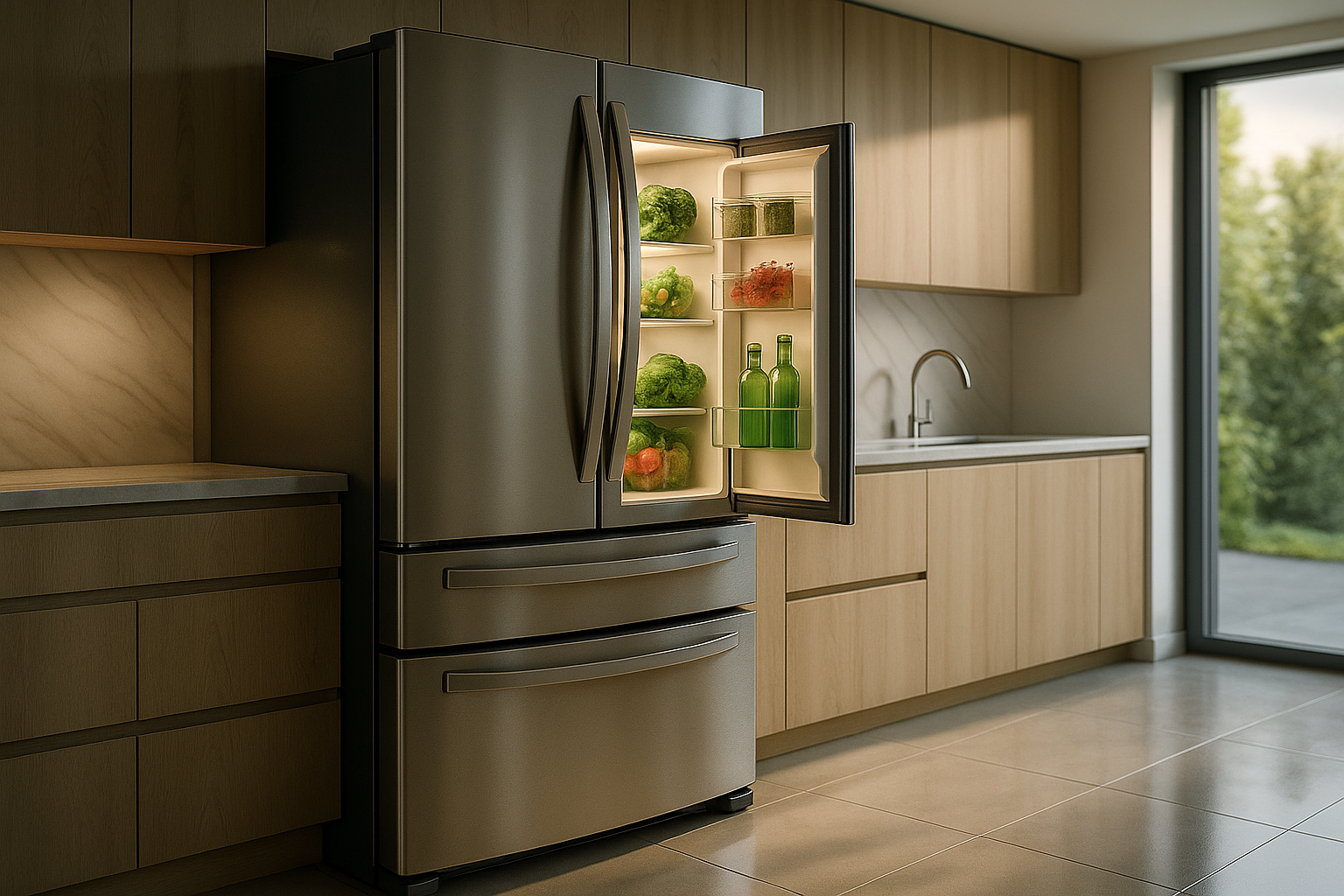 Capa do guia explicando quantos litros de geladeira escolher